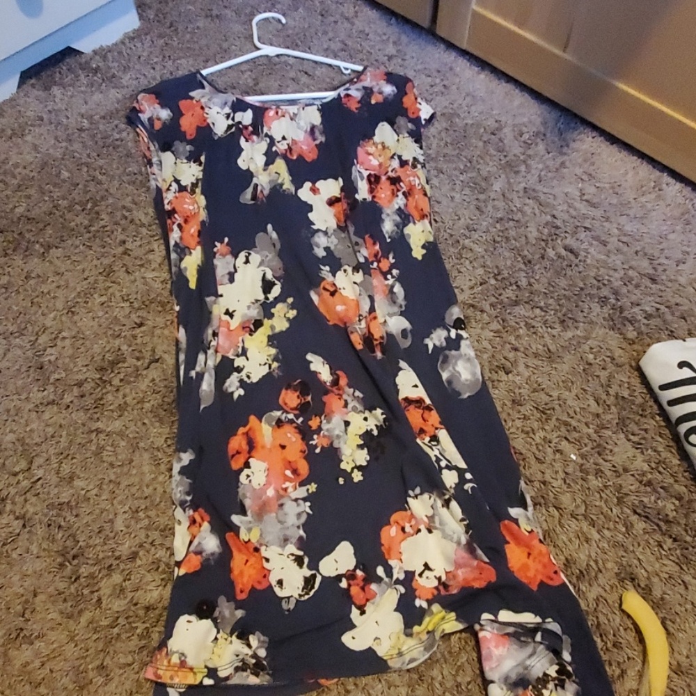 Floral tshirt dress